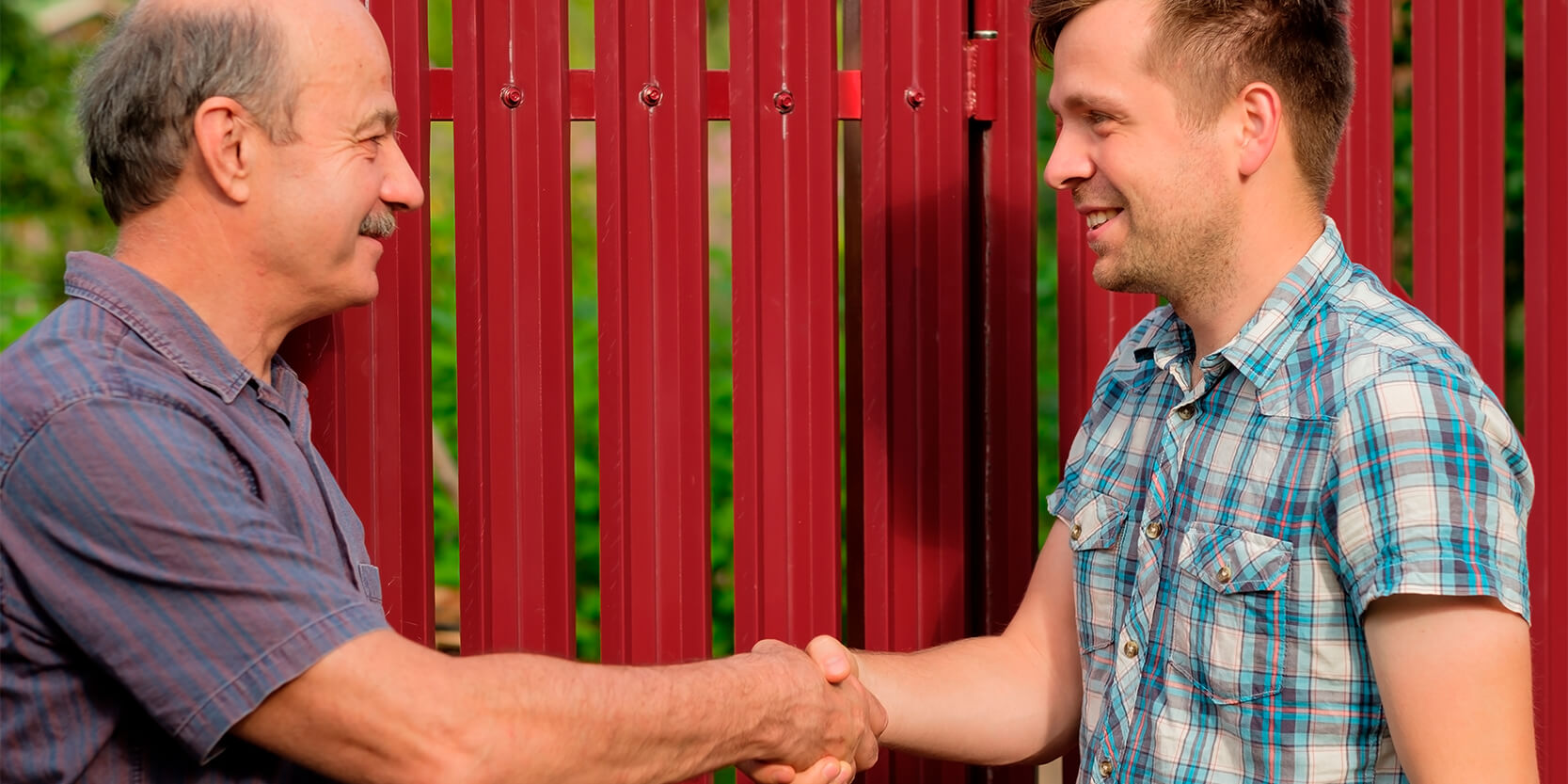 men shaking hands