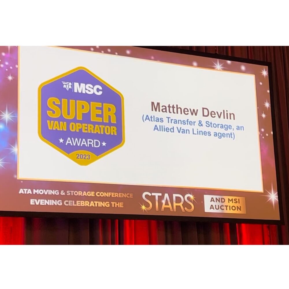 Atlas Driver Matt Devlin, ATA 2023 Super Van Operator