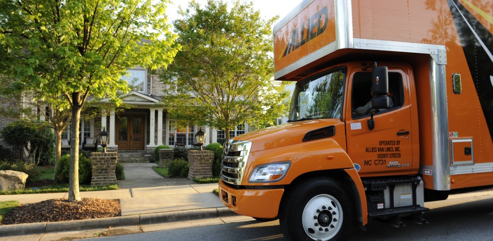 Local movers truck.