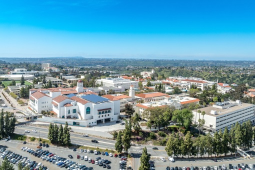 Aerial view of San Diego State University