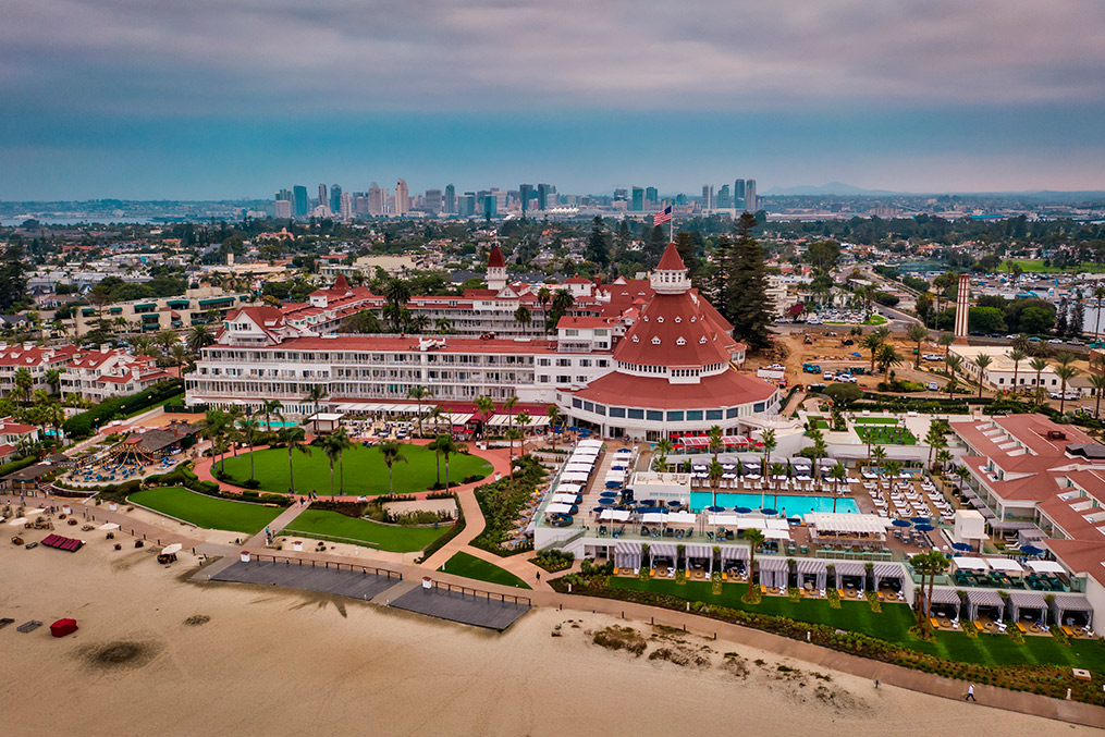 The beach house hotel in San Diego, highlighted in The Complete Guide to Moving to Coronado, CA.